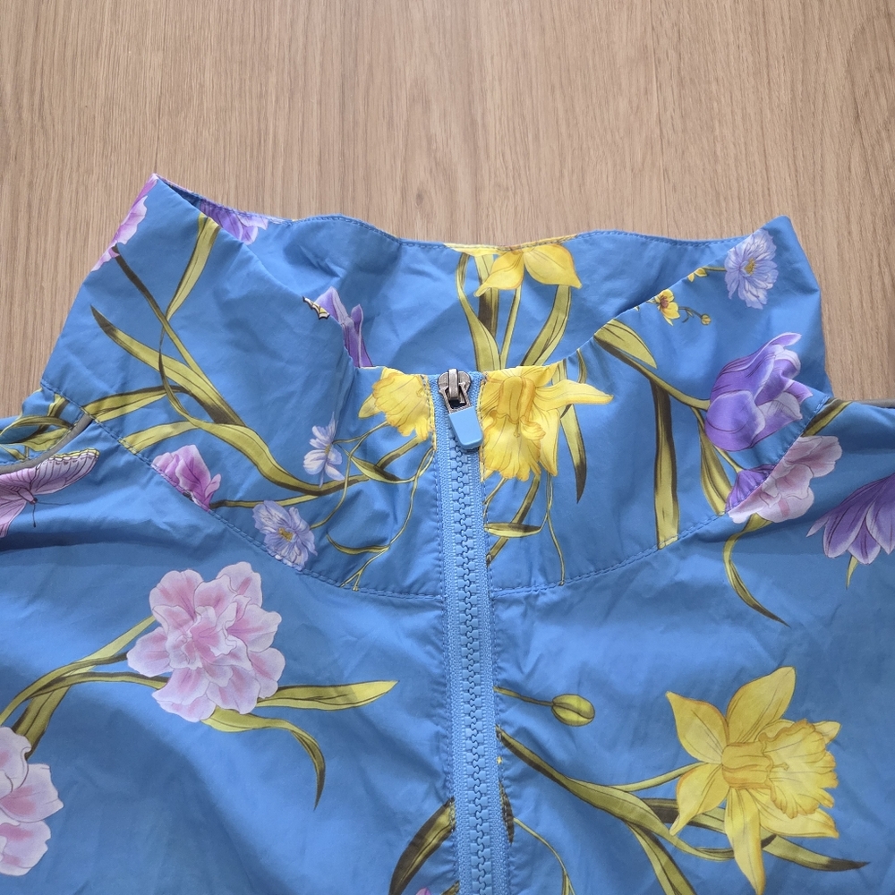 Fabletics Oversized Flyweight Windbreaker Jacket 3X Floral Athleisure Gorpcore - Picture 8 of 11